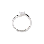 Mabina Anello in argento con zircone cuore 523429